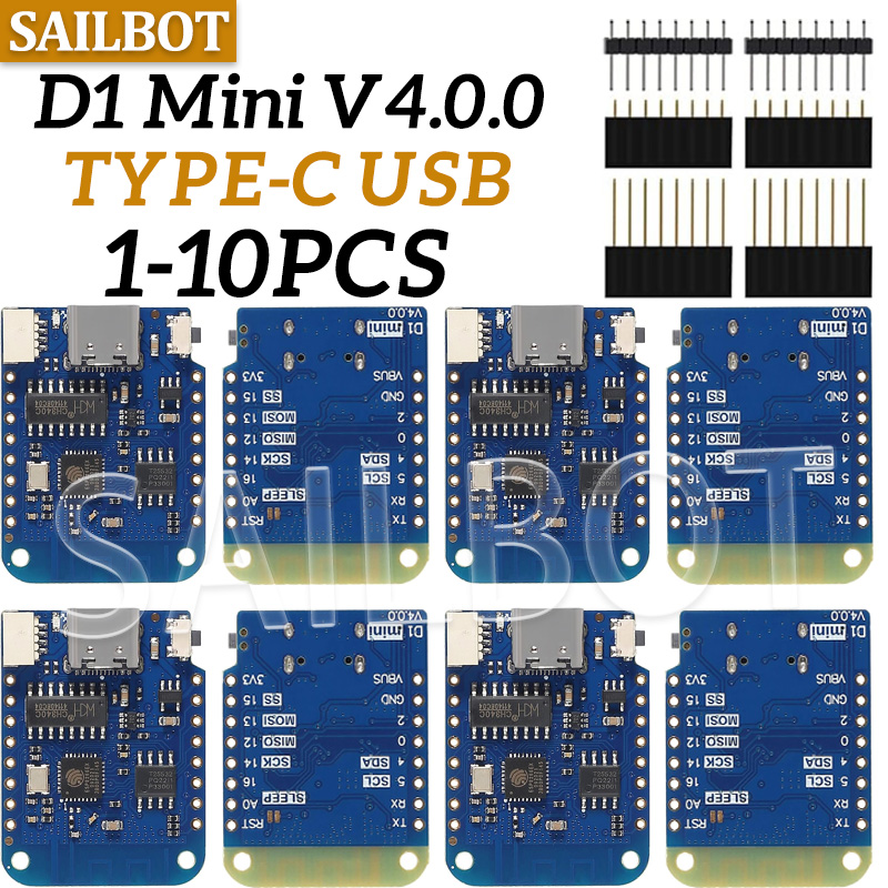 Wemos D1 - 1-10 قطعة WeMos D1 Mini ESP8266