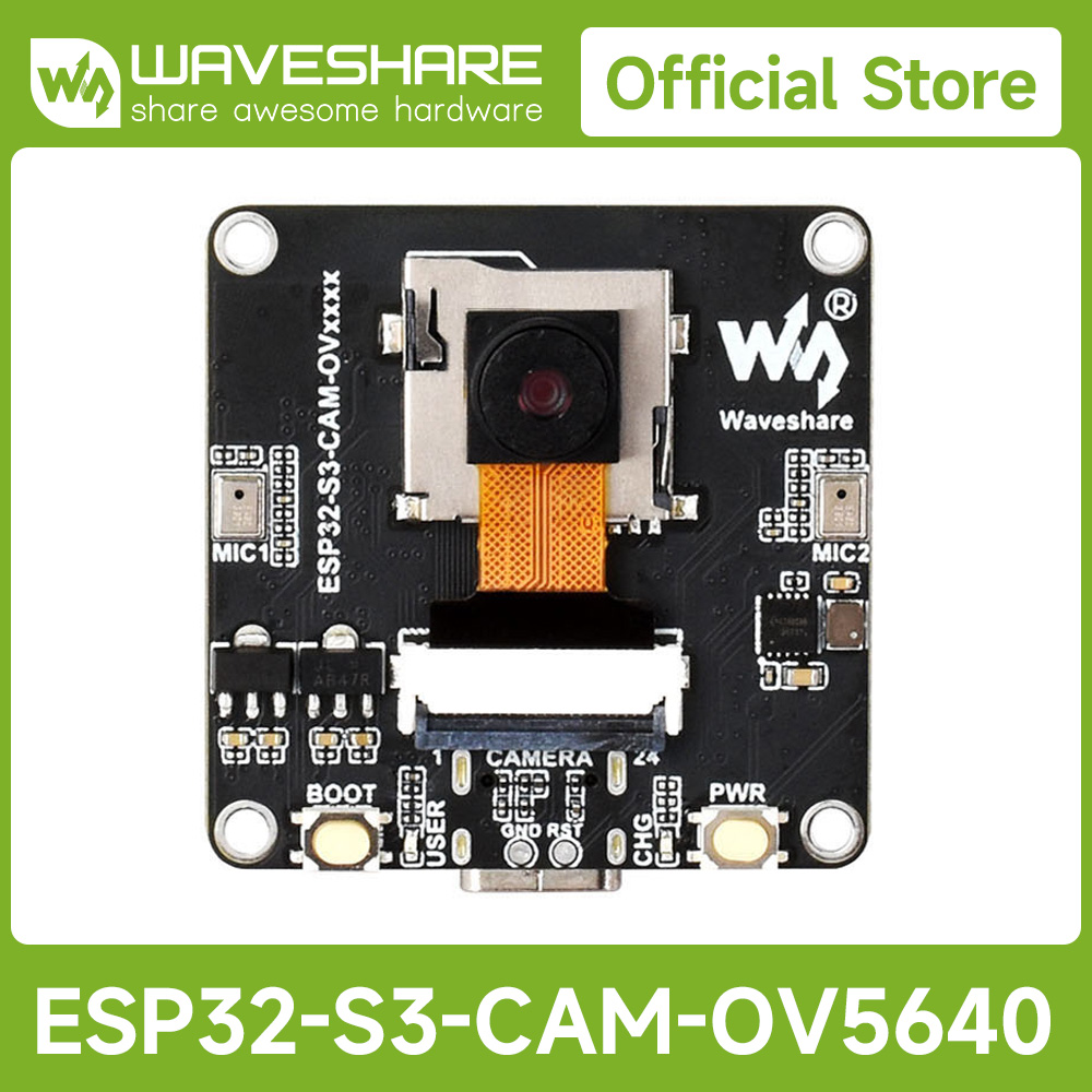 Waveshare Esp32 - لوحة تطوير كاميرا Waveshare ESP32-S3 AIoT،