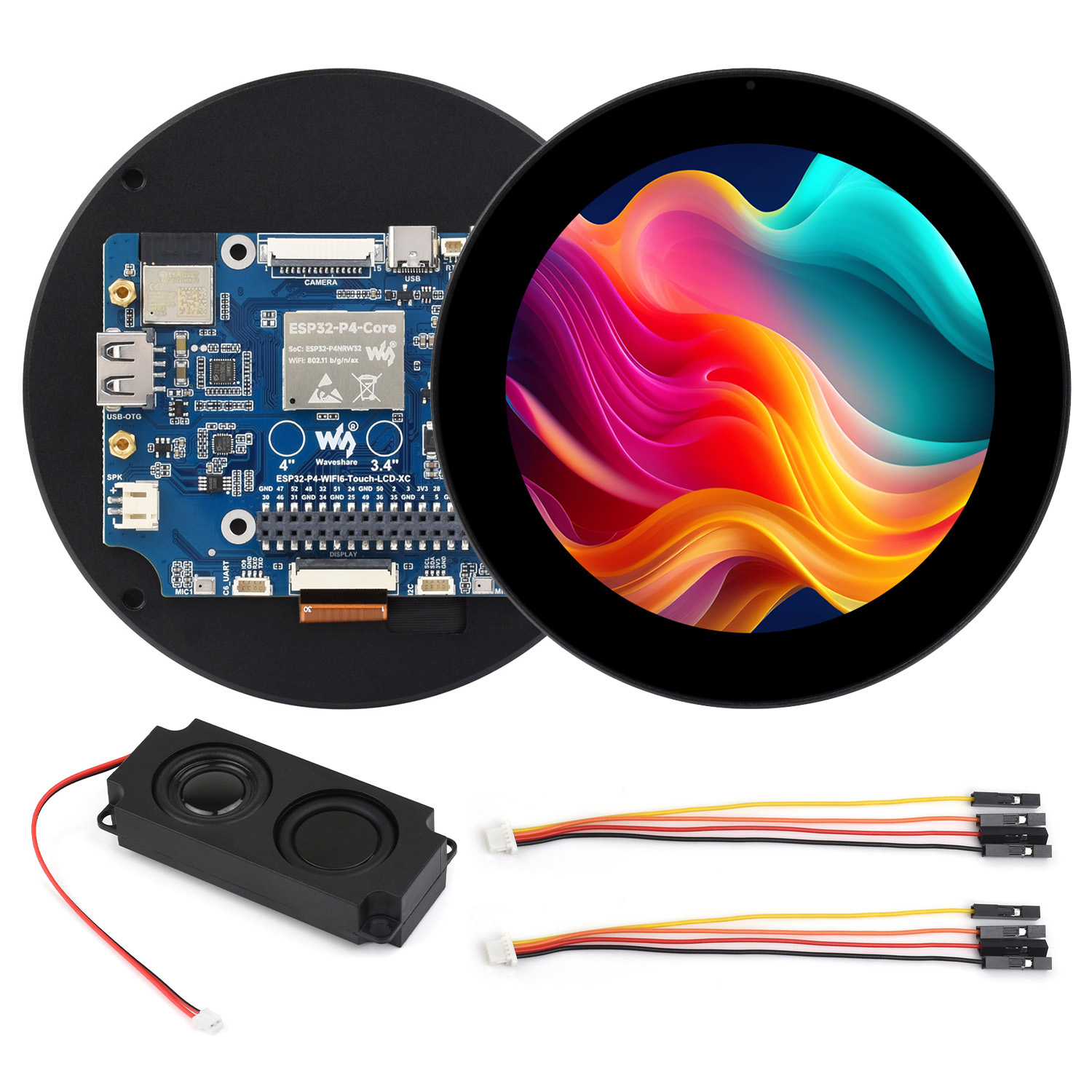 Doit Esp32 - ESP32-P4 لوحة تطوير شاشة لمس مستديرة
