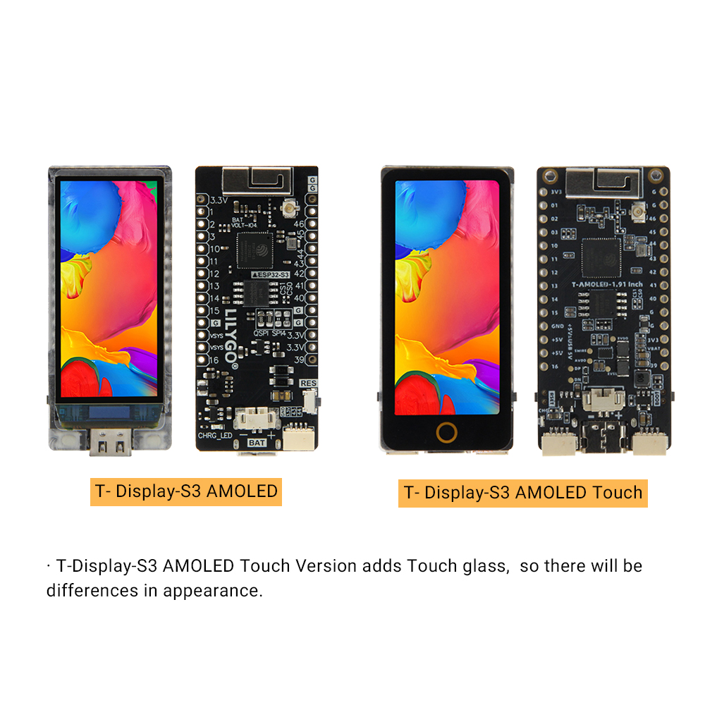 TTGO T-Display-S3 AMOLED ESP32 - مراجعة Ttgo Tdisplay وسعره