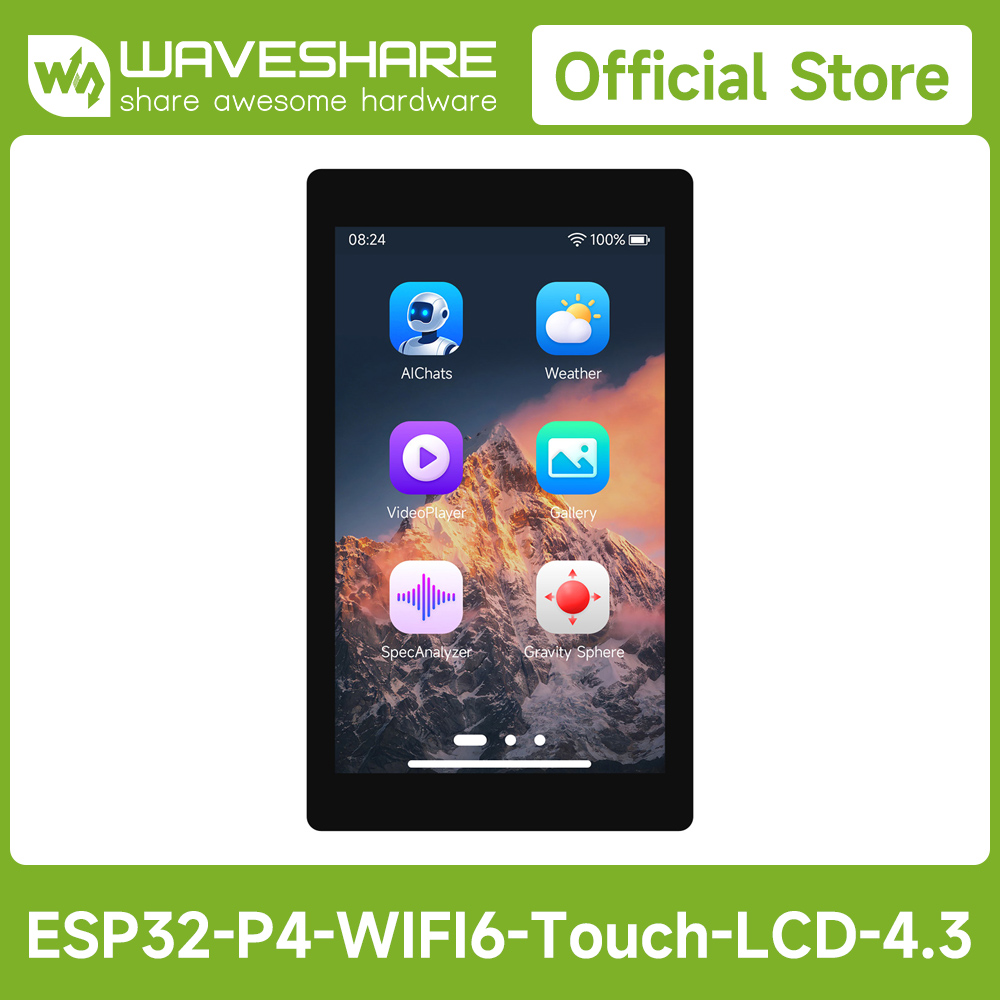 لوحة تطوير Waveshare ESP32-P4- - مراجعة Waveshare Esp32 وسعره