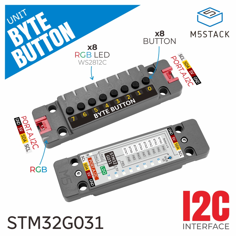 وحدة ByteButton الرسمية من M5S - مراجعة M5Stack وسعره